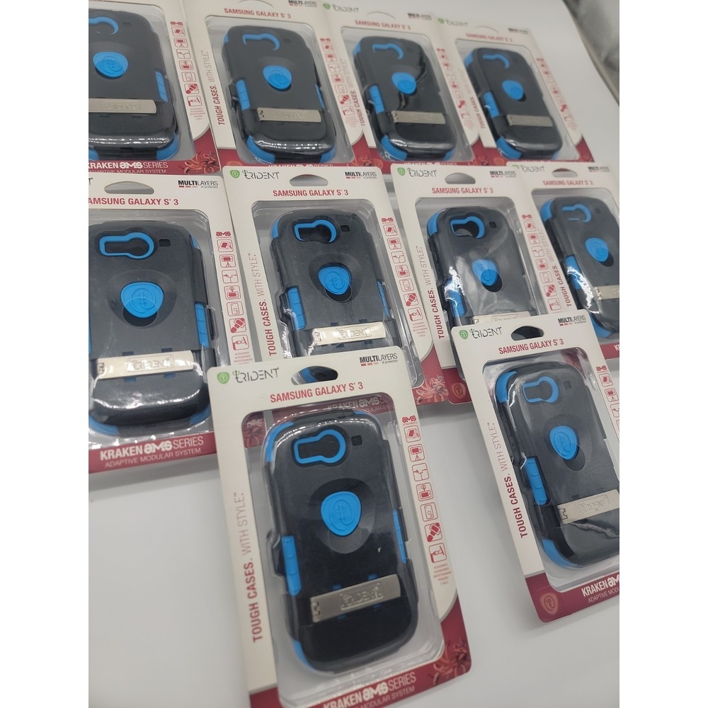 Lot Of 10 Trident Ams-I9300-Bl Kraken Ams Case for Samsung Galaxy S III New!